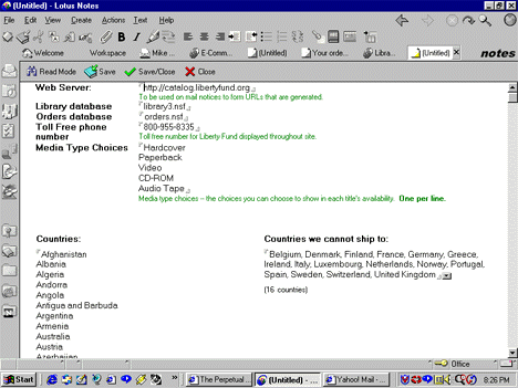 The Profile document